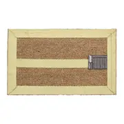 CAPACHO 45 CM X 75 CM SETE ERVAS AXÉ - FIBRA CLARA/VERDE - Foto 3