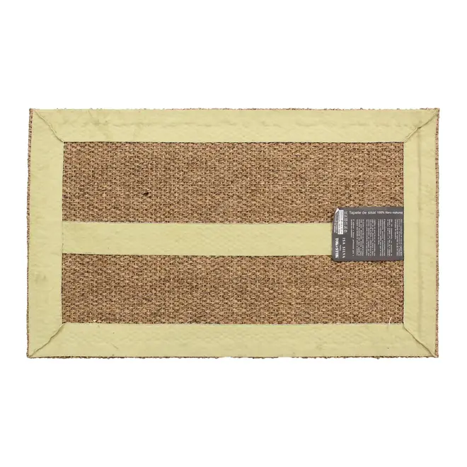 CAPACHO 45 CM X 75 CM SETE ERVAS AXÉ - FIBRA CLARA/VERDE - Foto 3