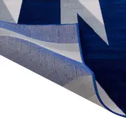 TAPETE 1,50 M X 2 M GEO FORMS - CINZA/COBALTO - Foto 4