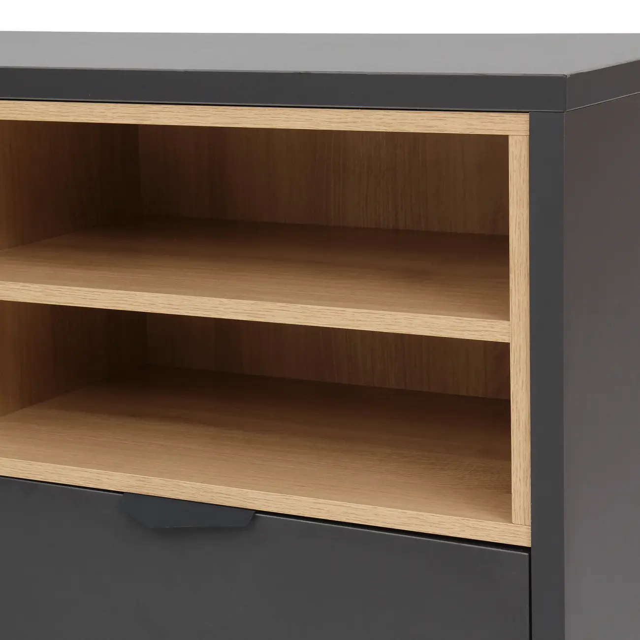 ARMÁRIO PARA ESCRITÓRIO BAIXO 3 PORTAS BASCULANTES ALETA - KONKRET/OAK TAMMI - Foto 10