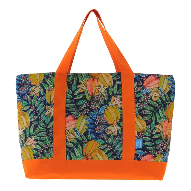 BOLSA DE PRAIA SAUDADE TROPICAL - LARANJA/MULTICOR - Foto 3