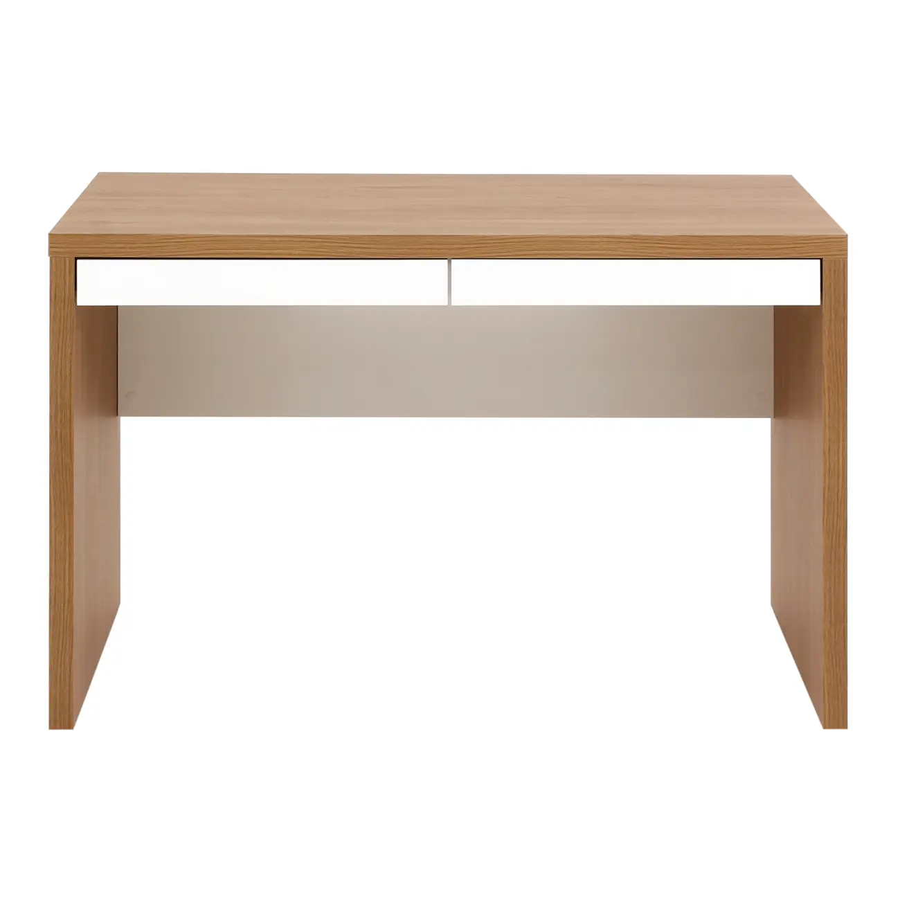 MESA COM 2 GAVETAS C/ MESA AUX BOSS - OAK TAMMI/BRANCO - Foto 5