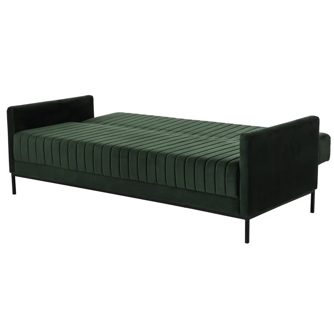 SOFÁ-CAMA 3 LUGARES MARAD - MALAQUITA/PRETO - Foto 4