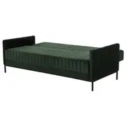 SOFÁ-CAMA 3 LUGARES MARAD - MALAQUITA/PRETO - Foto 4