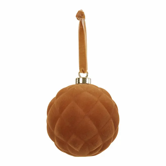 PINGENTE BOLA LOSANGO 8 CM CONJUNTO COM 2 PEÇAS FINE FESTIVITY - DOURADO - Foto 4