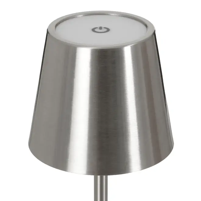 LUMINÁRIA DE MESA LED RECARREGÁVEL KROM - INOX - Foto 9