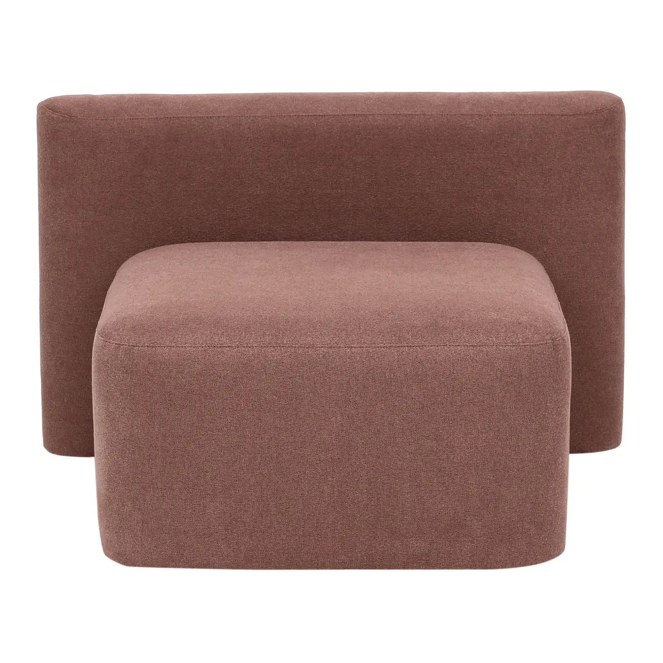 MÓDULO SOFÁ 1 LUGAR ASSENTO 75 CM SHIRO - QUARTZO ROSA - Foto 6