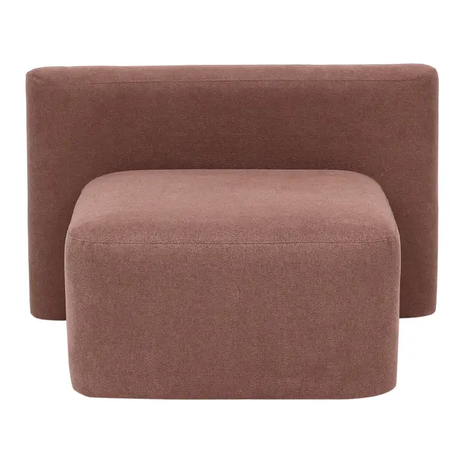 MÓDULO SOFÁ 1 LUGAR ASSENTO 75 CM SHIRO - QUARTZO ROSA - Foto 6