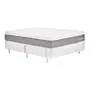 CAMA BOX CASAL 138 C/GAV TATOU LÁTEX/MAX - CINZA/BRANCO - Foto 2