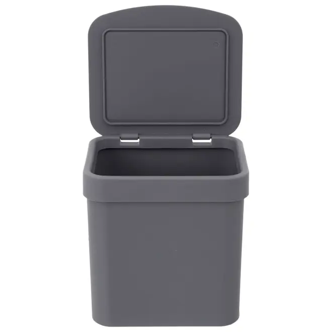 LIXEIRA 2,5 L TRIUM - CINZA - Foto 3