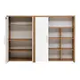 CONJUNTO ARMÁRIO 3 PORTAS C/ESTANTE BOSS - OAK TAMMI/BRANCO - Foto 2