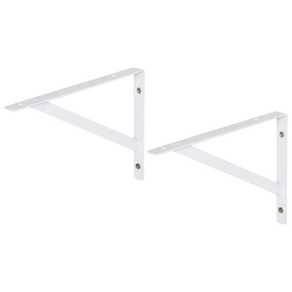 SUPORTE PARA PRATELEIRA COM 2 PEÇAS MAINS - BRANCO - Foto 1