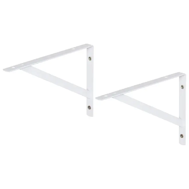 SUPORTE PARA PRATELEIRA COM 2 PEÇAS MAINS - BRANCO - Foto 1