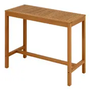 MESA ALTA/APARADOR PARA ÁREA EXTERNA 1,20 M X 50 CM PIPA - CASTANHA DE CAJU - Foto 3