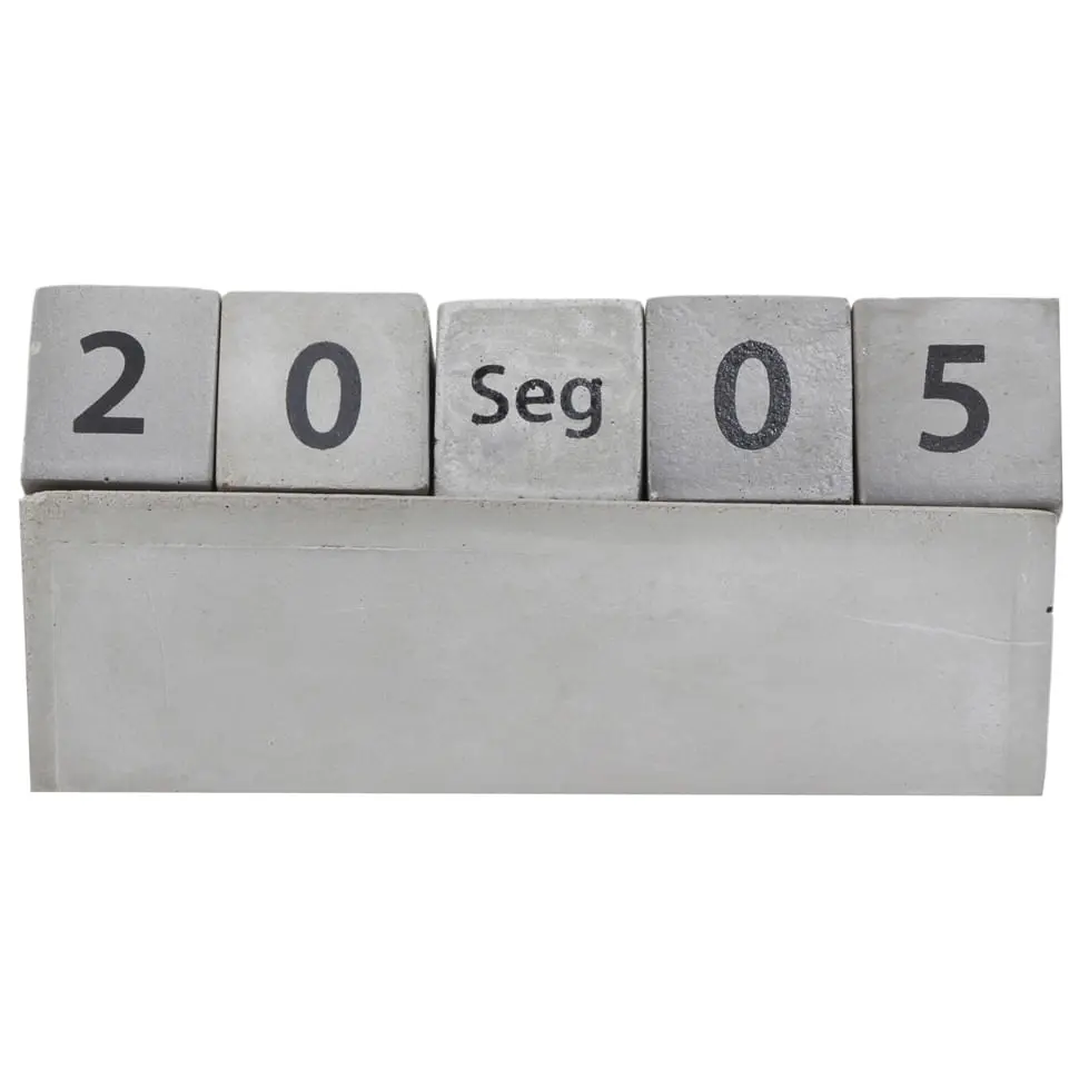 CALENDARIO MESA BETON - KONKRET/PRETO - Foto 1