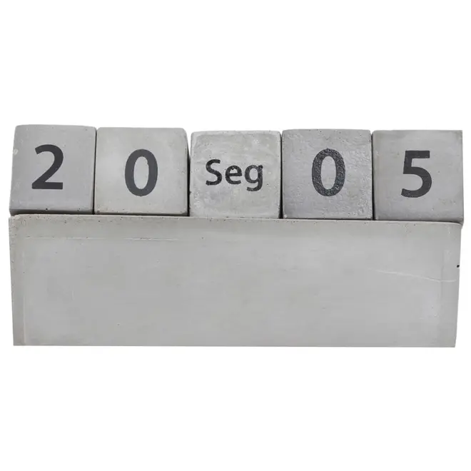 CALENDARIO MESA BETON - KONKRET/PRETO - Foto 1