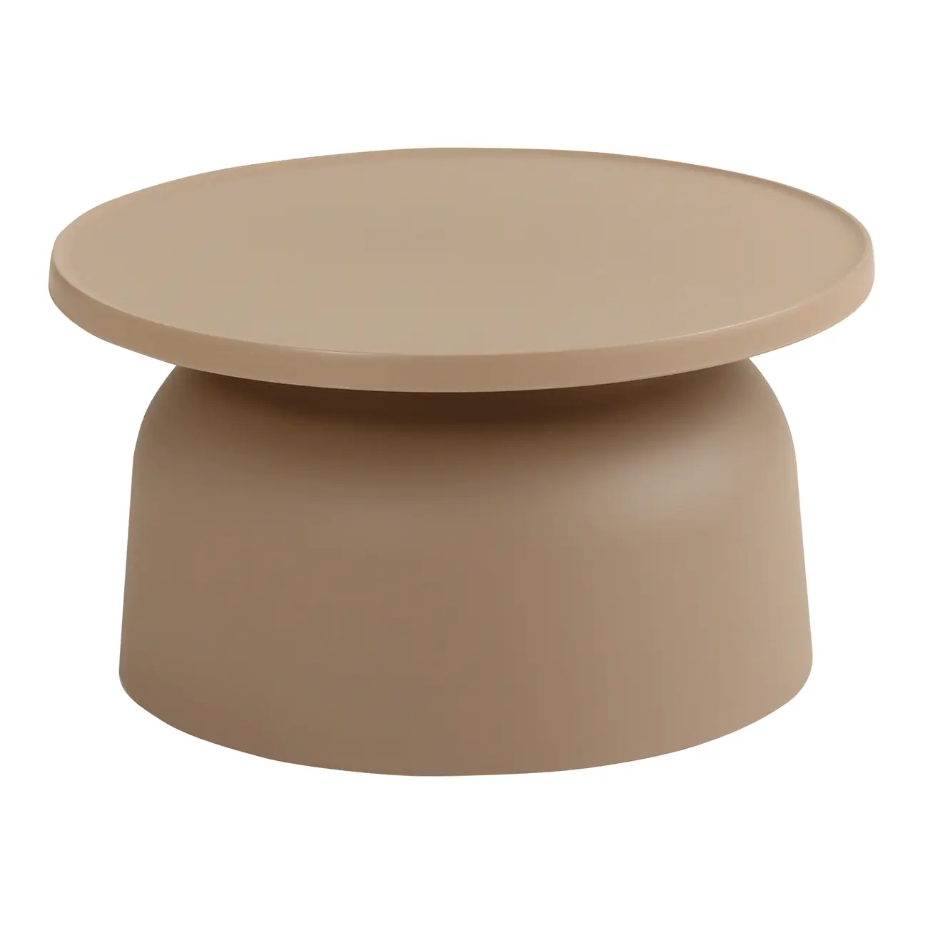 MESA DE CENTRO REDONDA 67 CM ALTIPLANO - CAMELO - Foto 2