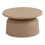 MESA DE CENTRO REDONDA 67 CM ALTIPLANO - CAMELO - Foto 2