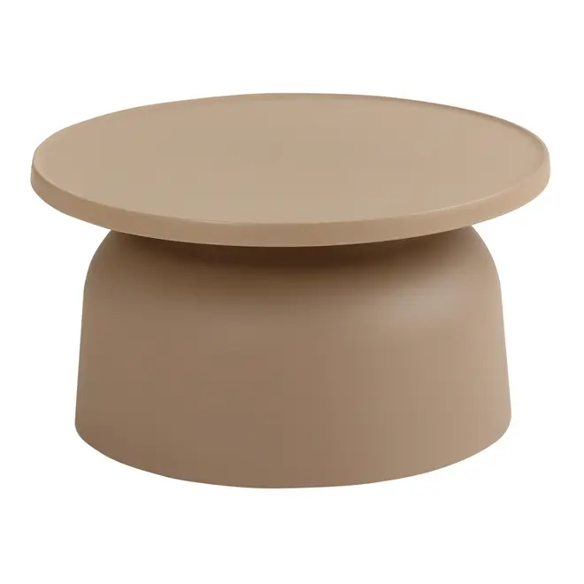 MESA DE CENTRO REDONDA 67 CM ALTIPLANO - CAMELO - Foto 2