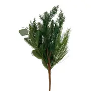 GALHO PINHEIRO DECORATIVO PICK 57 CM VILAREJO NOEL - VERDE - Foto 1