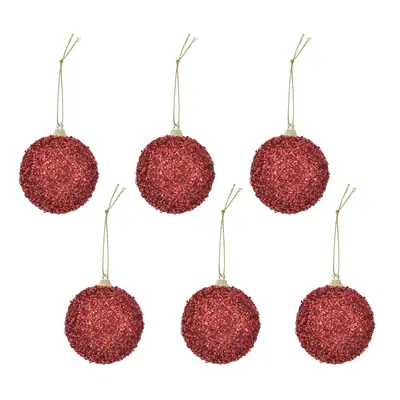 KIT COM 6 PINGENTES BOLAS TEXTURIZADA HOHO HOME