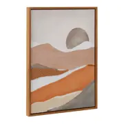 QUADRO 60 CM X 45 CM DESERT DUNES - MADEIRA/ARGILA CRUA - Foto 2