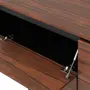 BUFFET 4 PORTAS BASCULANTES 1,60 M X 45 CM HEPTA - PAU FERRO/PRETO - Foto 12