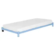 CAMA DE SOLTEIRO INFERIOR 78 CM FLAT - AZUL CLARO - Foto 1