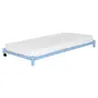 AZUL CLARO - CAMA DE SOLTEIRO INFERIOR 78 CM FLAT