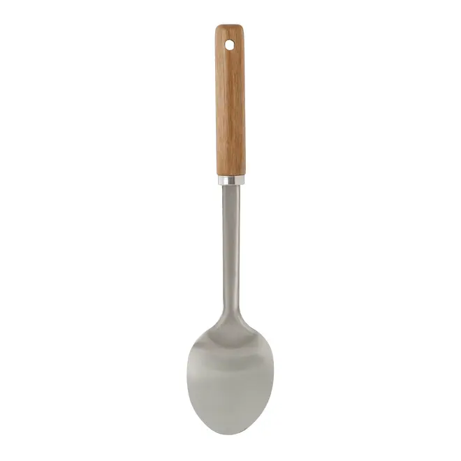 COLHER 32 CM ACÁCIA KITCHEN - ACÁCIA/INOX - Foto 2