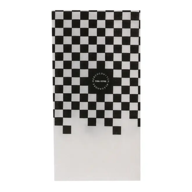 GUARDANAPO 39 CM X 39 CM PACOTE COM 20 PEÇAS CAVEIRA - BRANCO/PRETO - Foto 4