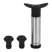 KIT BOMBA VACUO PARA VINHO 3PEÇAS PIPE - INOX/PRETO - Foto 4