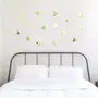 ADORNO DE PAREDE COM 16 CONFETTI TRIANGLES - OURO - Foto 3