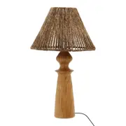 LUMINÁRIA DE MESA BILBOQUÊ C/CUP MILHUZ - AMÊNDOA/FIBRA CLARA - Foto 2