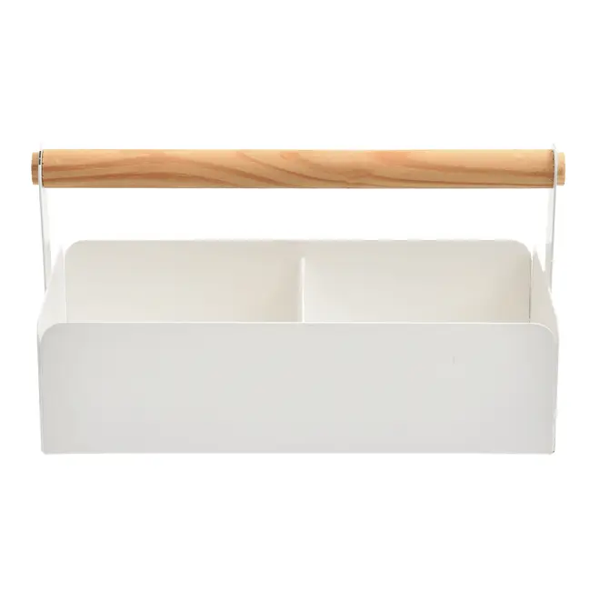 PORTA-OBJETOS FOLDING - BRANCO/PINUS NATURAL - Foto 2