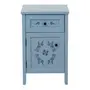 MESA DE CABECEIRA 1 GAVETA/1 PORTA BOUQUET XODÓ - BLEU CENDRÉ/MULTICOR - Foto 1