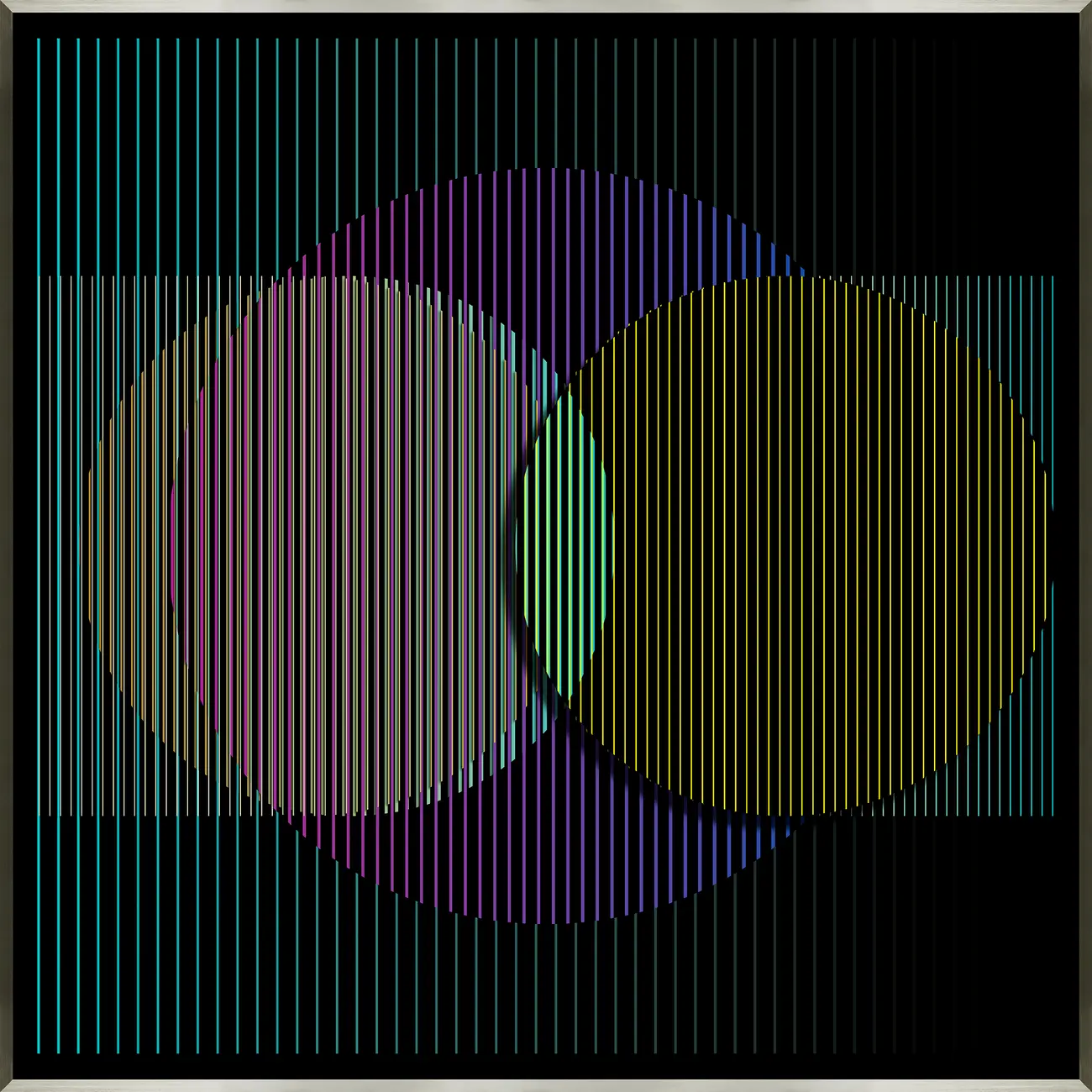 QUADRO EQUALIZE 91 CM X 91 CM - ALUMÍNIO/MULTICOR - Foto 1