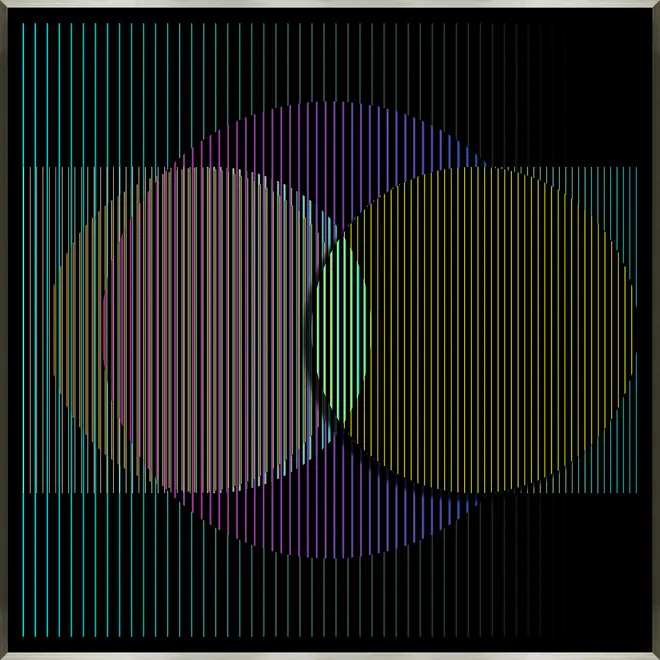 QUADRO EQUALIZE 91 CM X 91 CM - ALUMÍNIO/MULTICOR - Foto 1