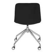 CADEIRA HOME OFFICE CONFIDENT - CROMADO/PRETO - Foto 5