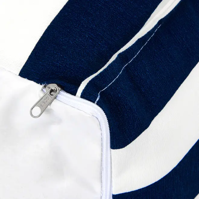 PUFF 45 CM X 45 CM BLUESTRIPE - AZUL ESCURO/BRANCO - Foto 4