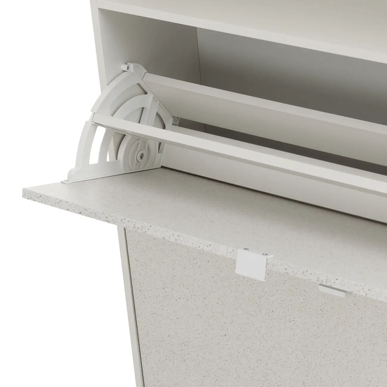 SAPATEIRA 2 PORTAS BASCULANTE SLEEK - BRANCO/GRANILITE - Foto 10