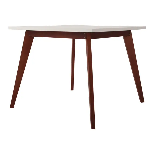 MESA 90 CM X 90 CM LIN - NOZES/BRANCO - Foto 3