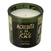 VELA PERFUMADA POTE SETE ERVAS AXÉ - VERDE/NATURAL - Foto 1