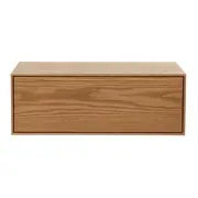 MESA DE CABECEIRA DE PAREDE 1 GAVETA THRUD - OAK TAMMI - Foto 1