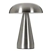 LUMINÁRIA DE MESA LED RECARREGÁVEL MUSHROOM - PRATA - Foto 6