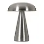LUMINÁRIA DE MESA LED RECARREGÁVEL MUSHROOM - PRATA - Foto 6