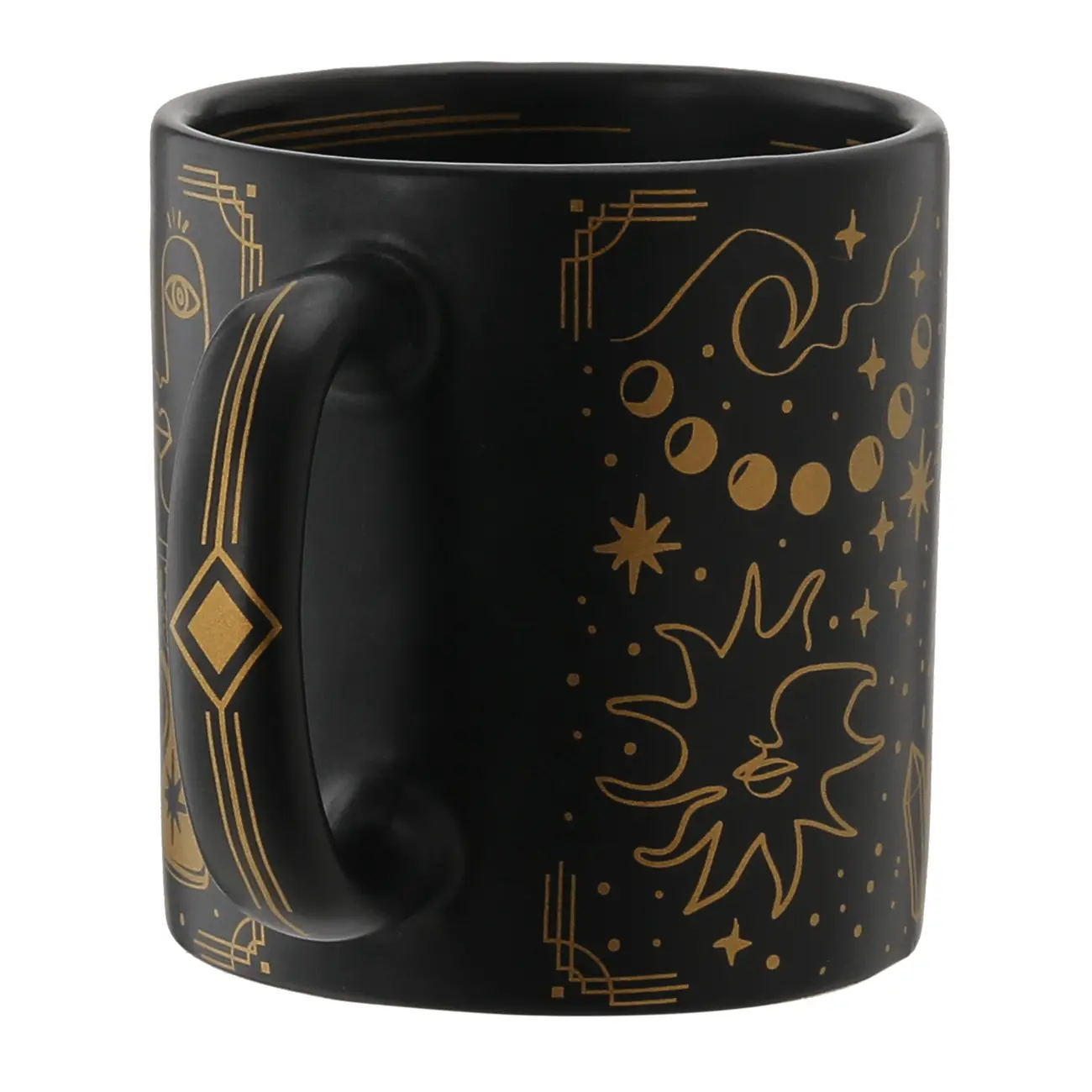 CANECA 300 ML MYSTICAL - PRETO BRILHANTE/OURO - Foto 5