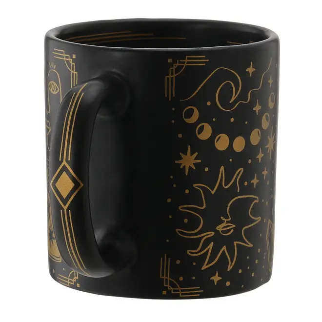CANECA 300 ML MYSTICAL - PRETO BRILHANTE/OURO - Foto 5