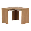 OAK TAMMI/BRANCO - MESA DE CANTO 1,01 M X 1,01 M BOSS