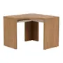 OAK TAMMI/BRANCO - MESA DE CANTO 1,01 M X 1,01 M BOSS